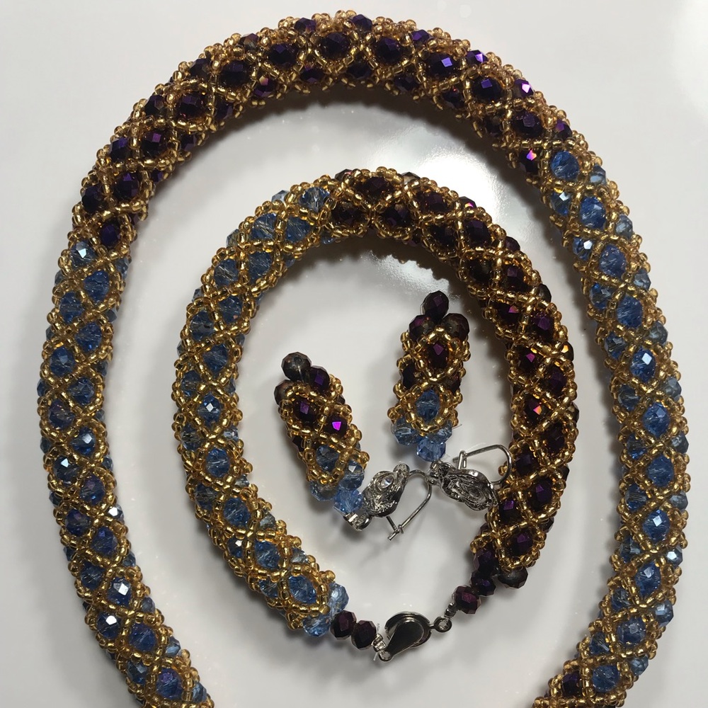 Hand made set of Necklace&Bracelets&earrings